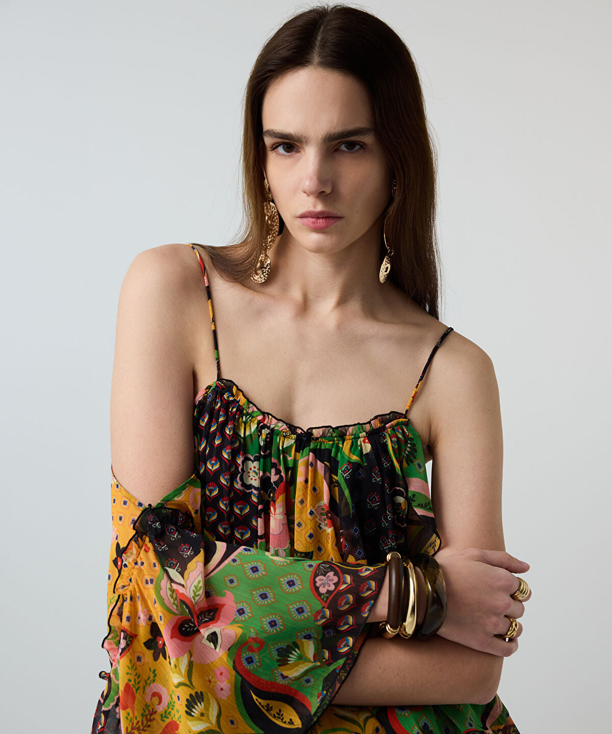 Zoomed Printed Chiffon Blouse