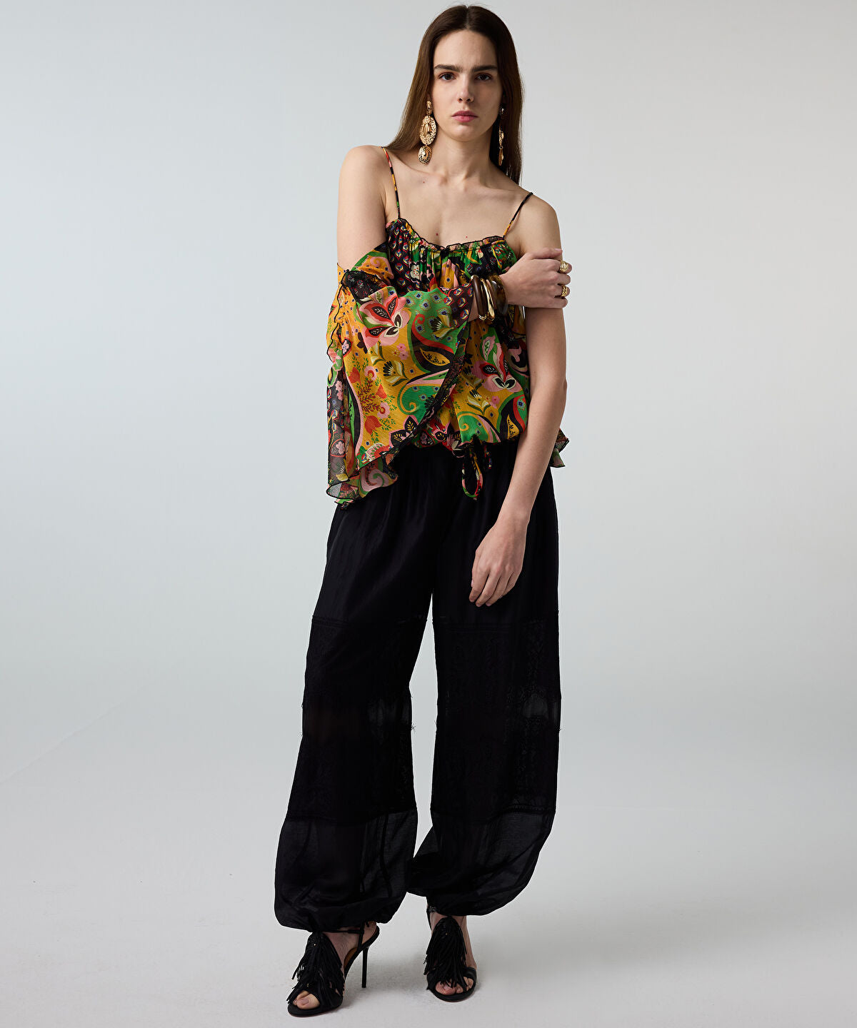 Zoomed Printed Chiffon Blouse
