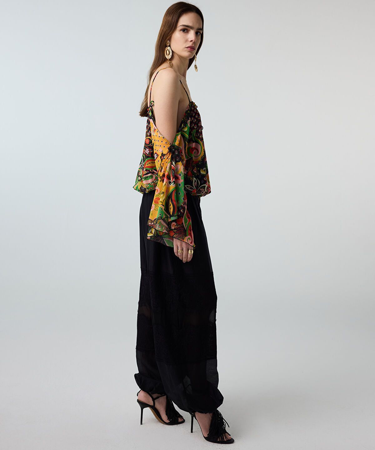 Zoomed Printed Chiffon Blouse