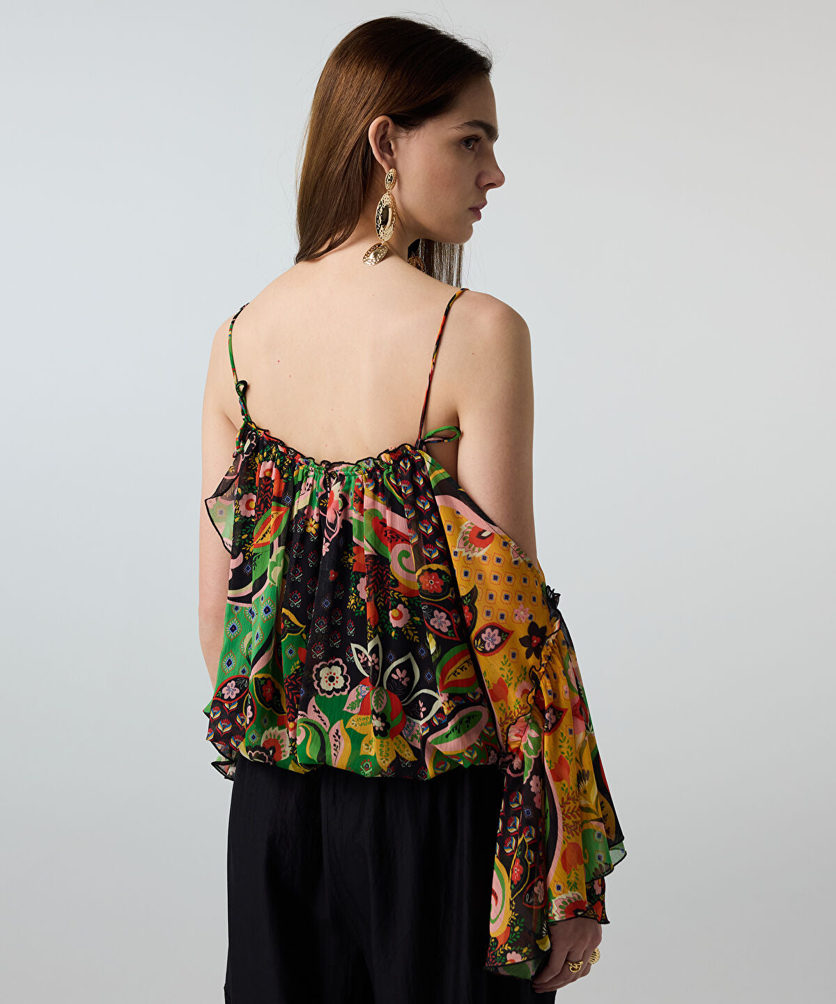 Zoomed Printed Chiffon Blouse