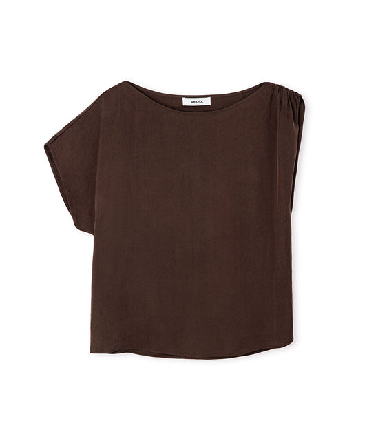 Asymmetric Sleeve Blouse