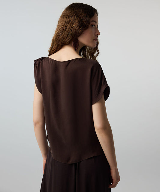 Asymmetric Sleeve Blouse