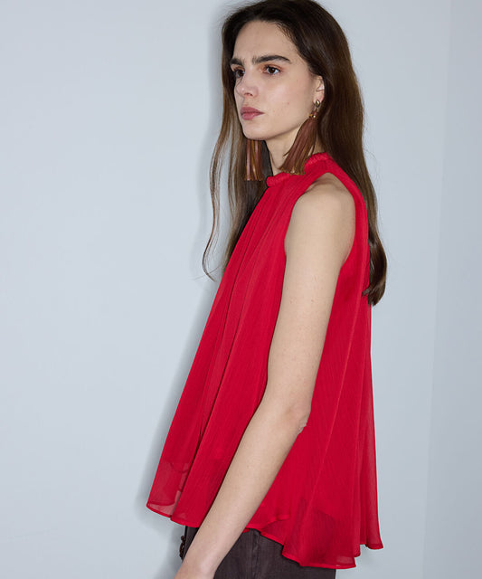 Halter-Neck Chiffon Blouse