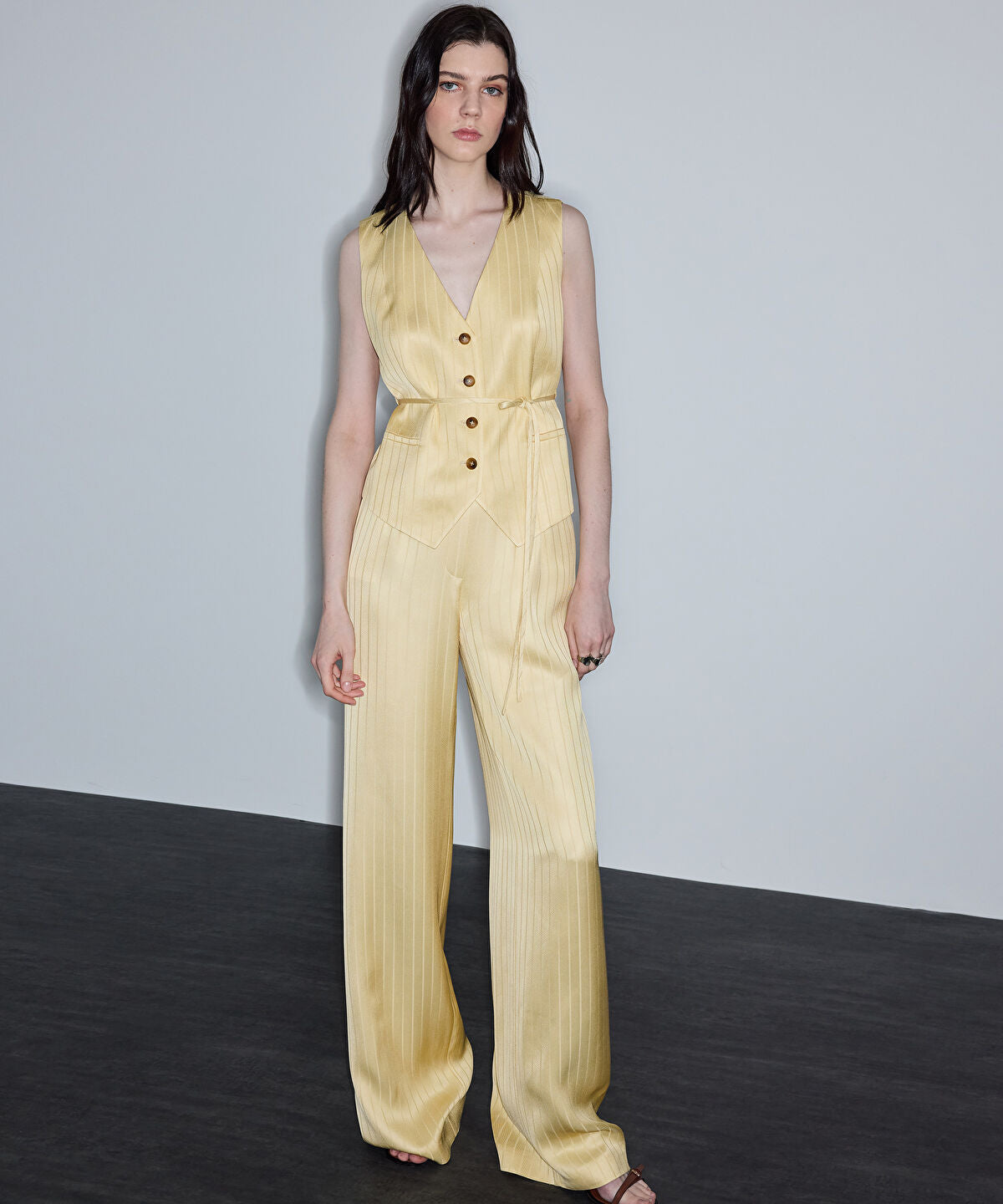 Zoomed Striped Jacquard Vest