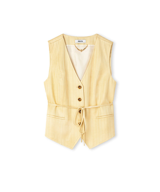 Striped Jacquard Vest
