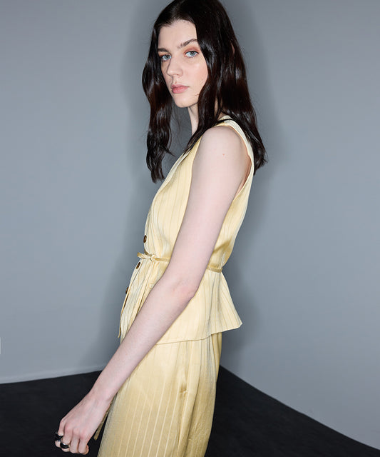 Striped Jacquard Vest