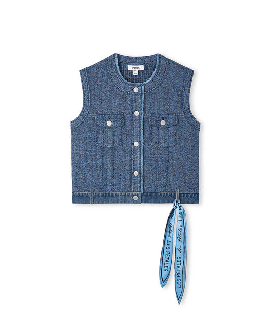 Mixed Knit Vest 