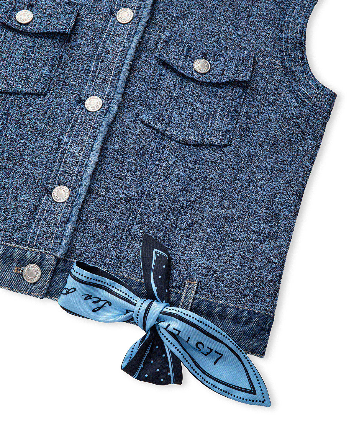 Zoomed Mixed Knit Vest 