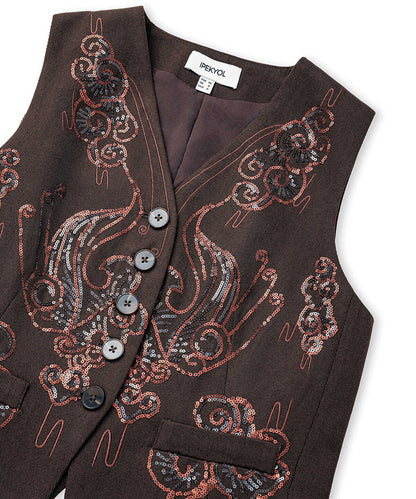 Embroidered and Embellished Vest