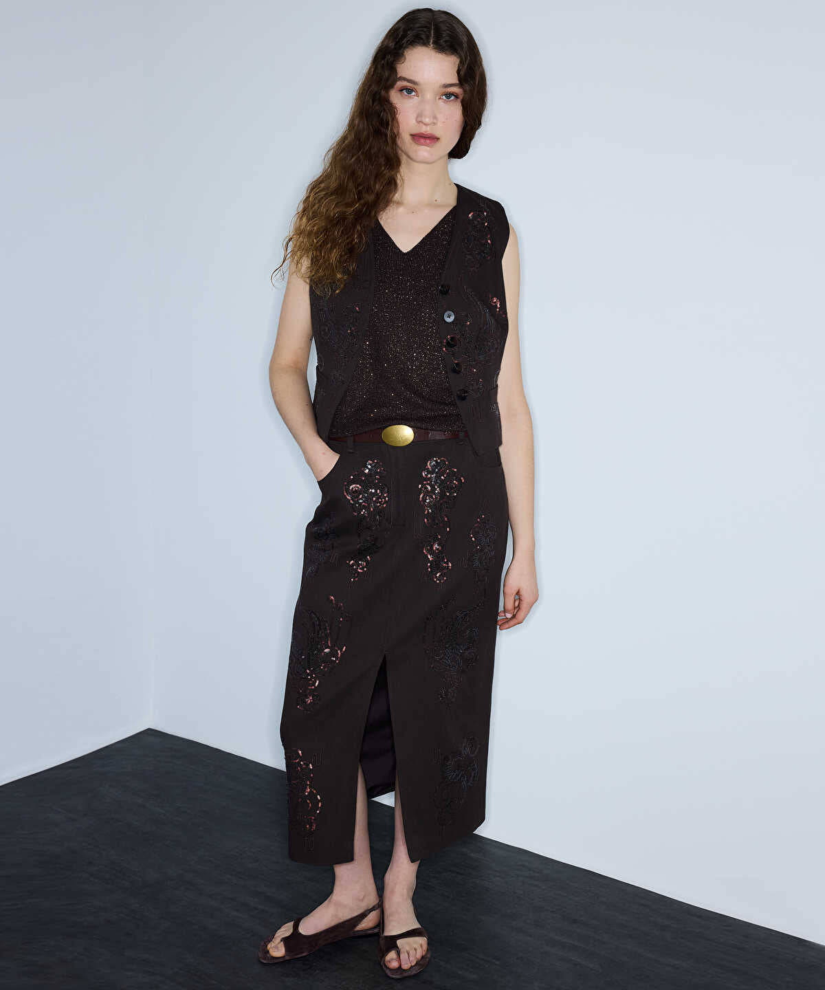 Embroidered and Embellished Vest