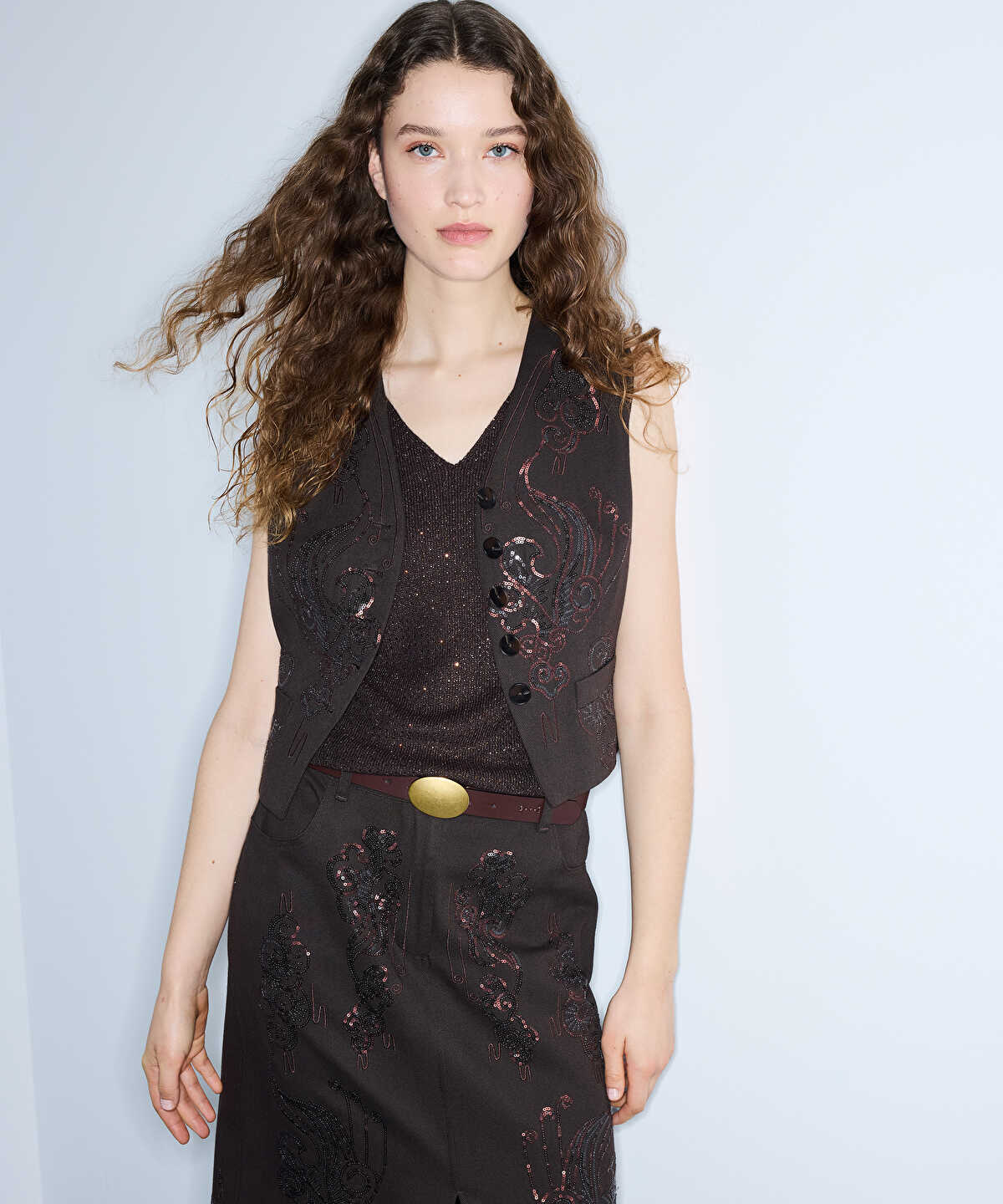 Embroidered and Embellished Vest