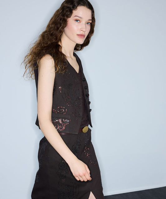 Embroidered and Embellished Vest