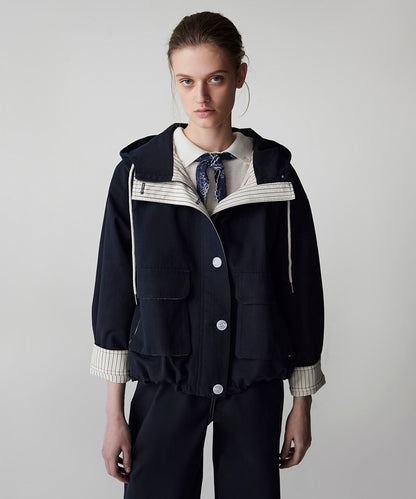 Hooded Coat with Large Pockets