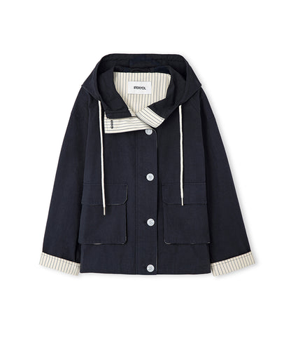 Hooded Coat with Large Pockets