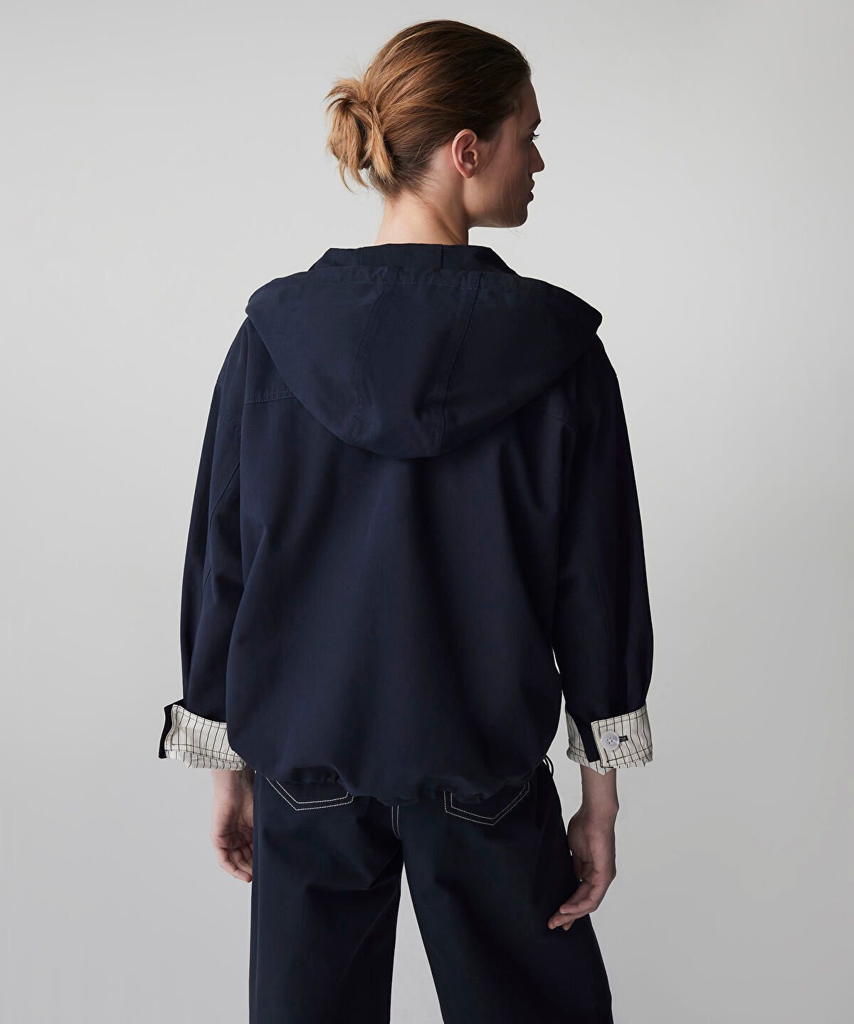 Zoomed Hooded Coat with Large Pockets