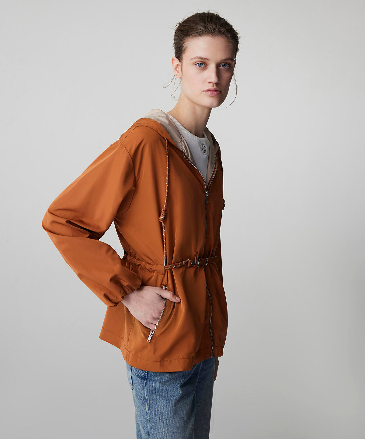 Zoomed Technical Coat with Belt