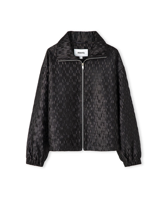 Textured Bomber Coat