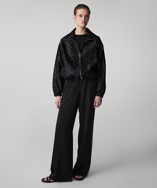 Textured Bomber Coat