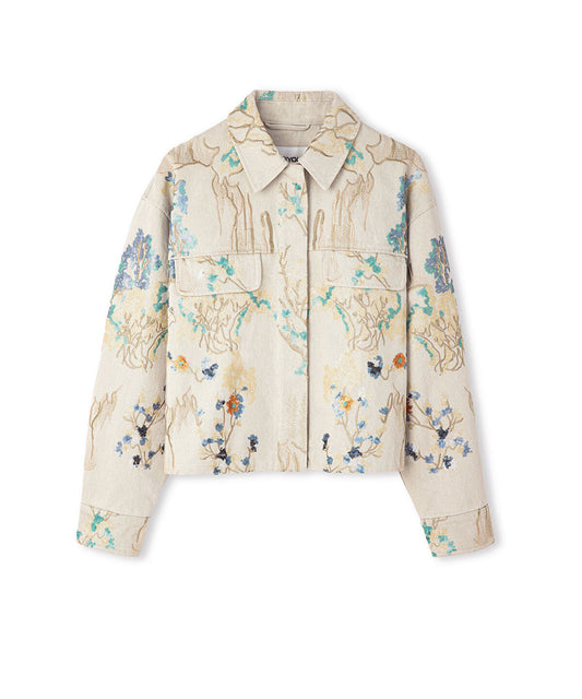 Embroidered Sequinned Coat