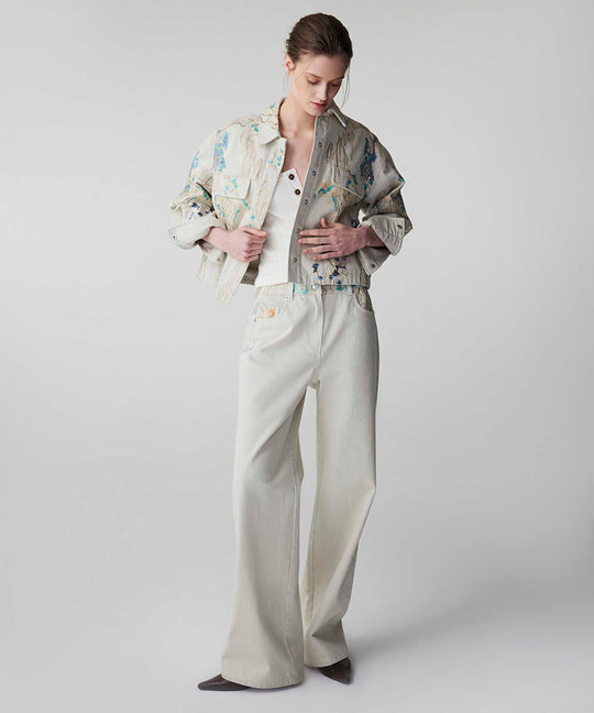 Embroidered Sequinned Coat