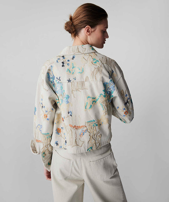 Embroidered Sequinned Coat