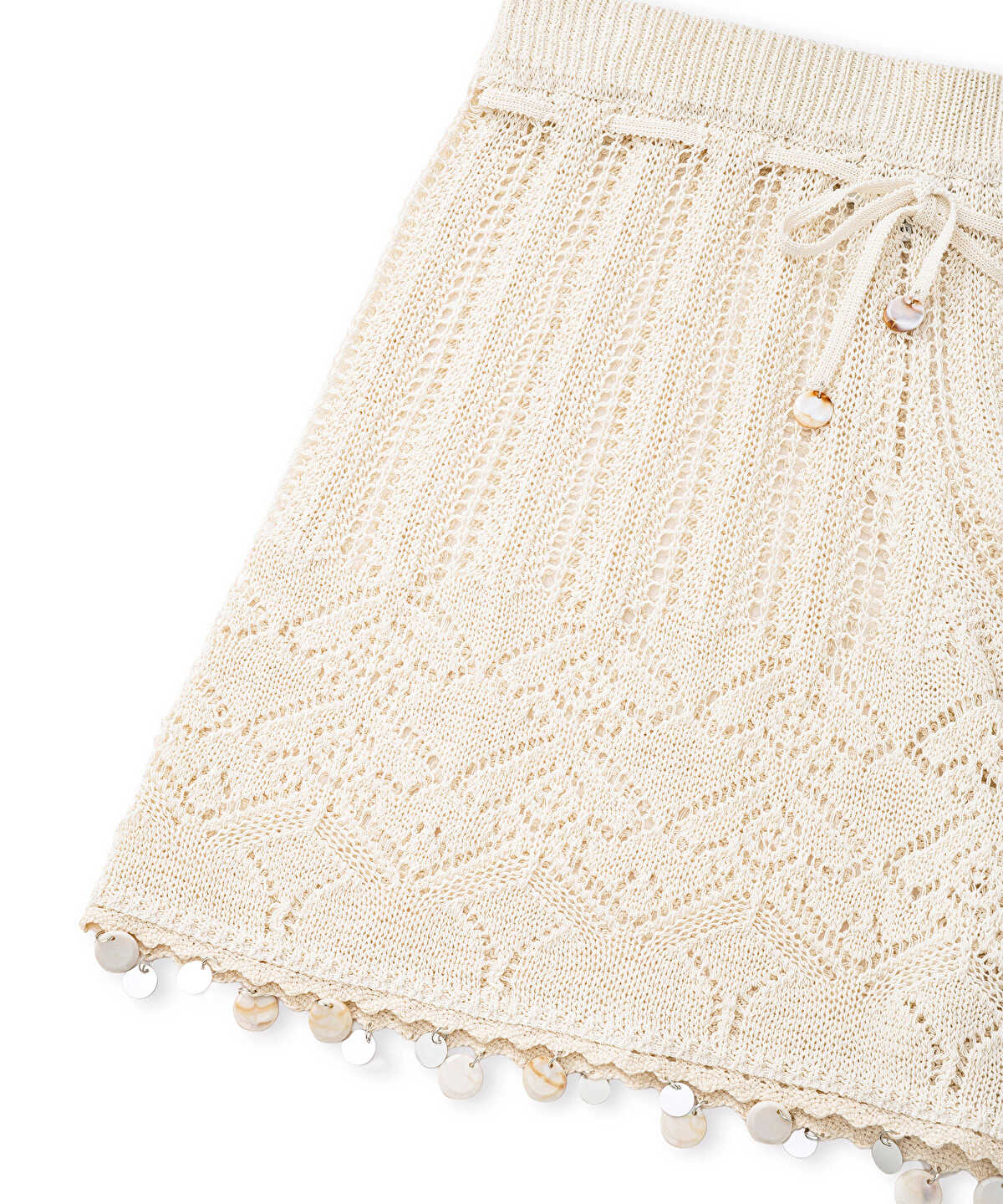 Openwork Knit Shorts