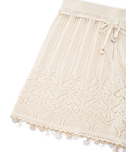 Openwork Knit Shorts