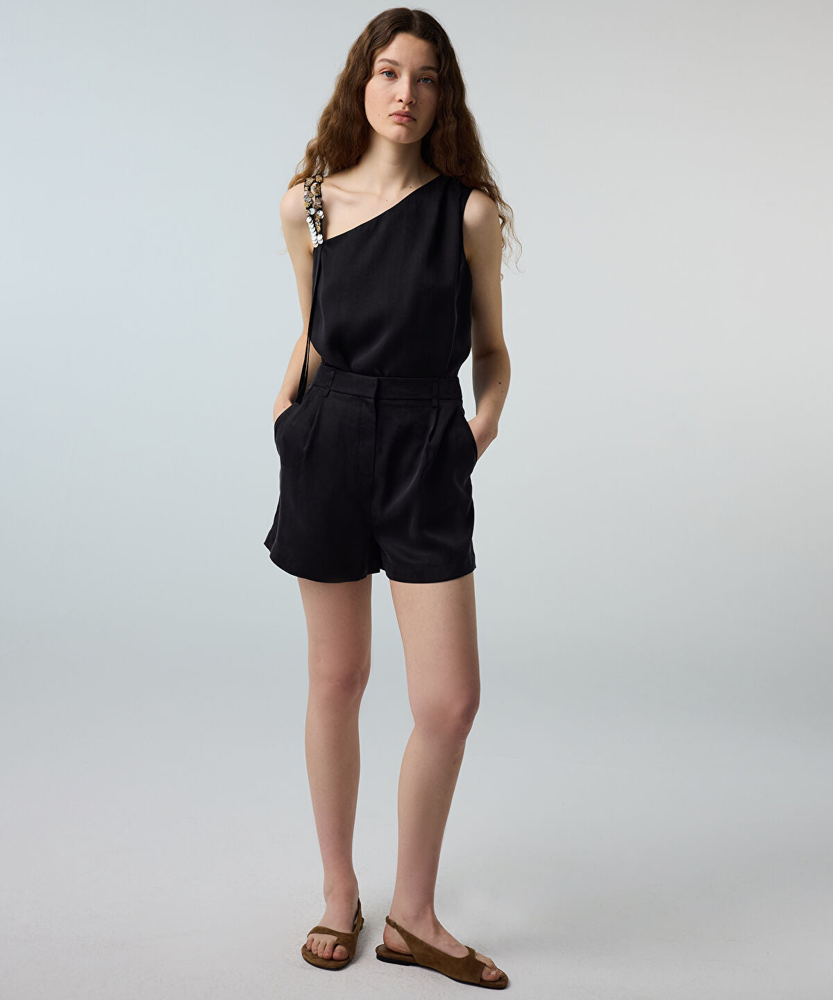 Zoomed Viscose Shorts