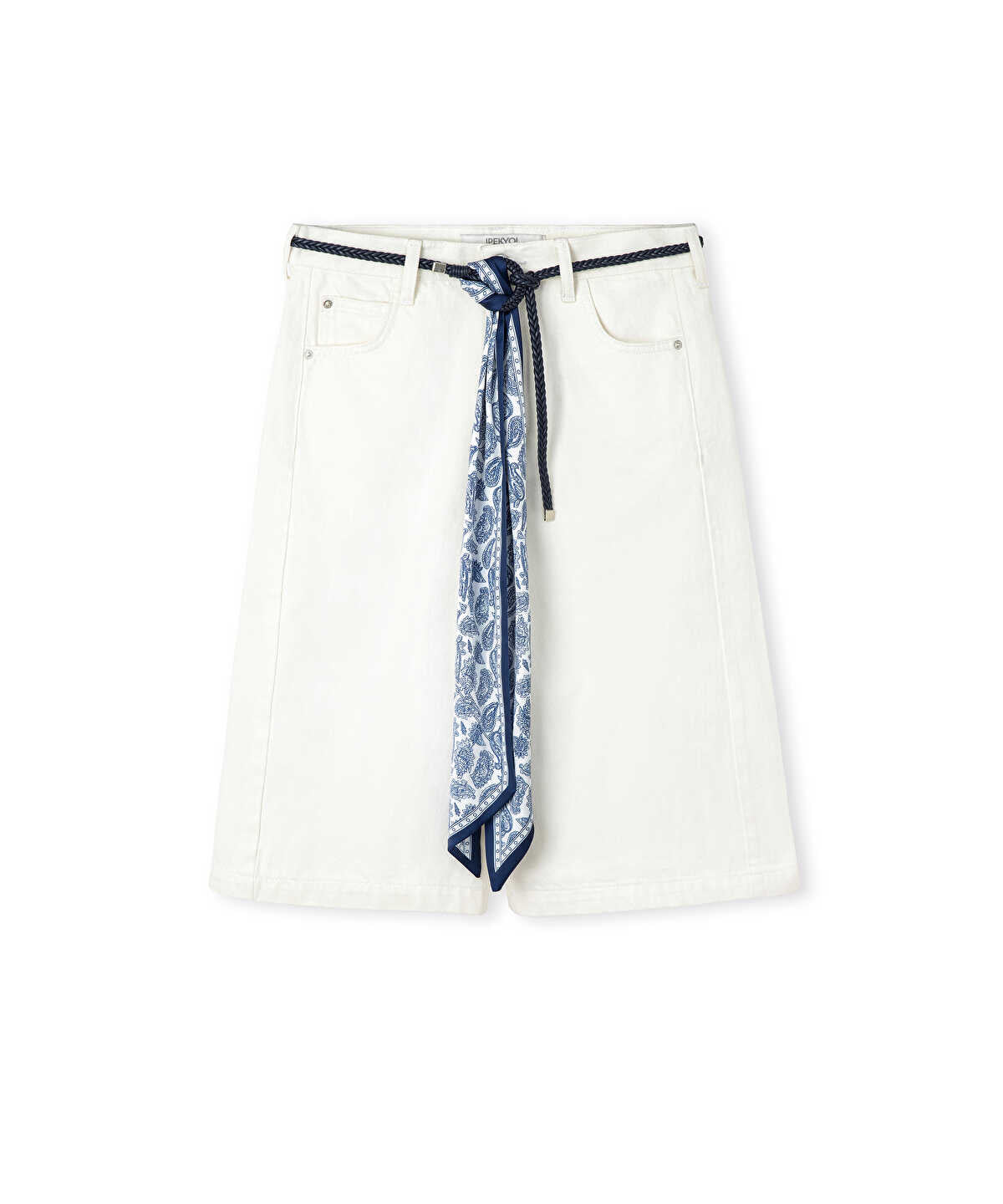 Belted Bermuda Shorts