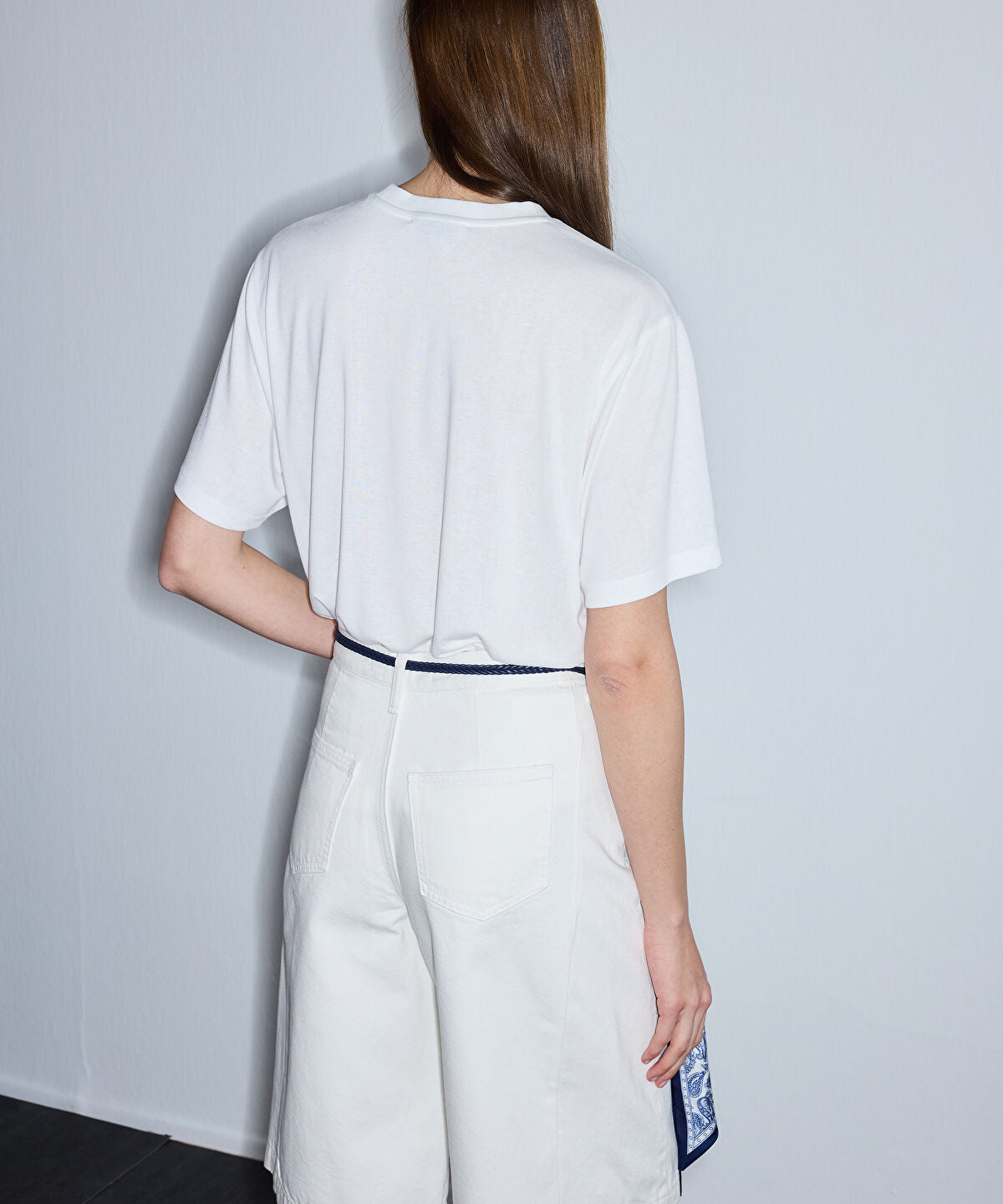 Zoomed Belted Bermuda Shorts