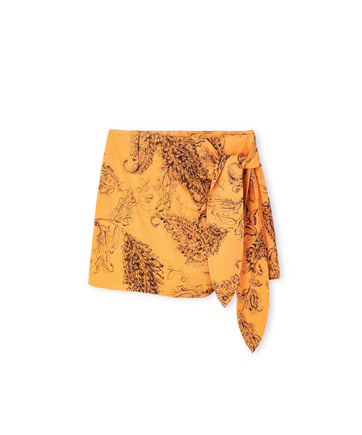 Printed Wrap Skort