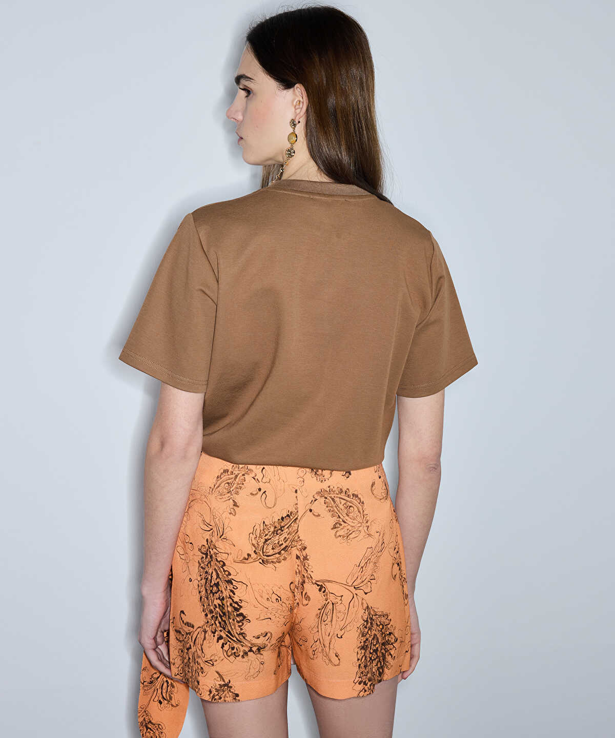 Printed Wrap Skort