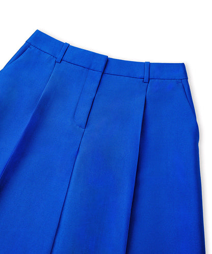 Bermuda Shorts with Pressed Creases
