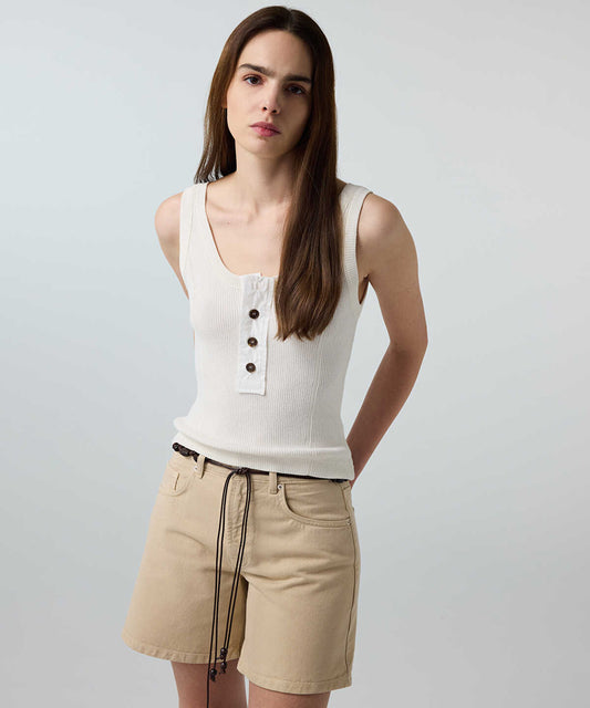 Belted Non-Denim Shorts