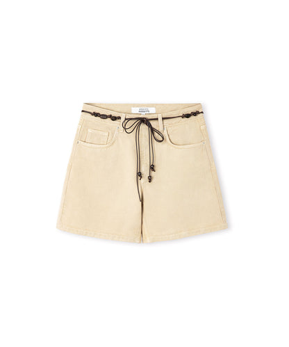 Belted Non-Denim Shorts