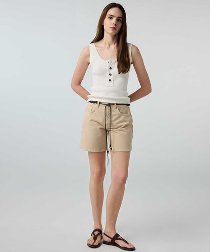 Belted Non-Denim Shorts