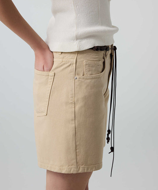 Belted Non-Denim Shorts