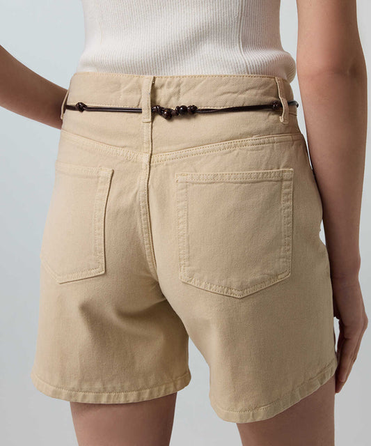 Belted Non-Denim Shorts