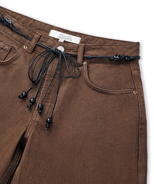 Belted Mom Fit Shorts