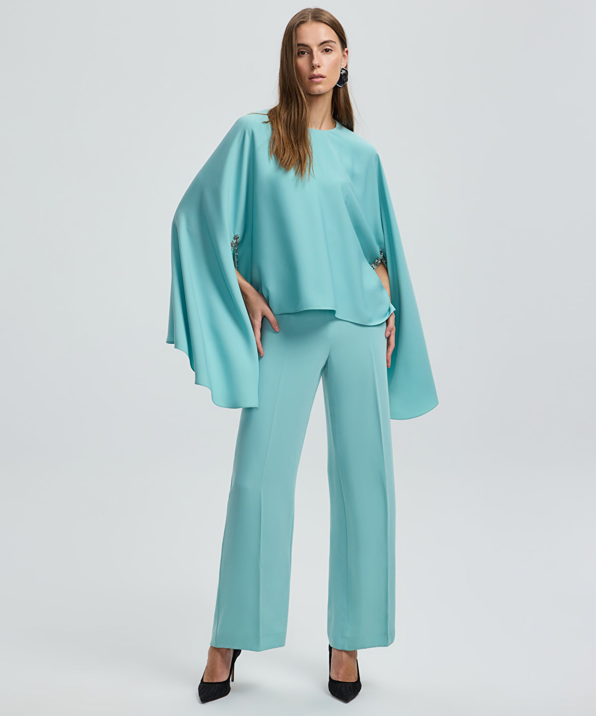 Zoomed Embellished Layered Jumpsuit