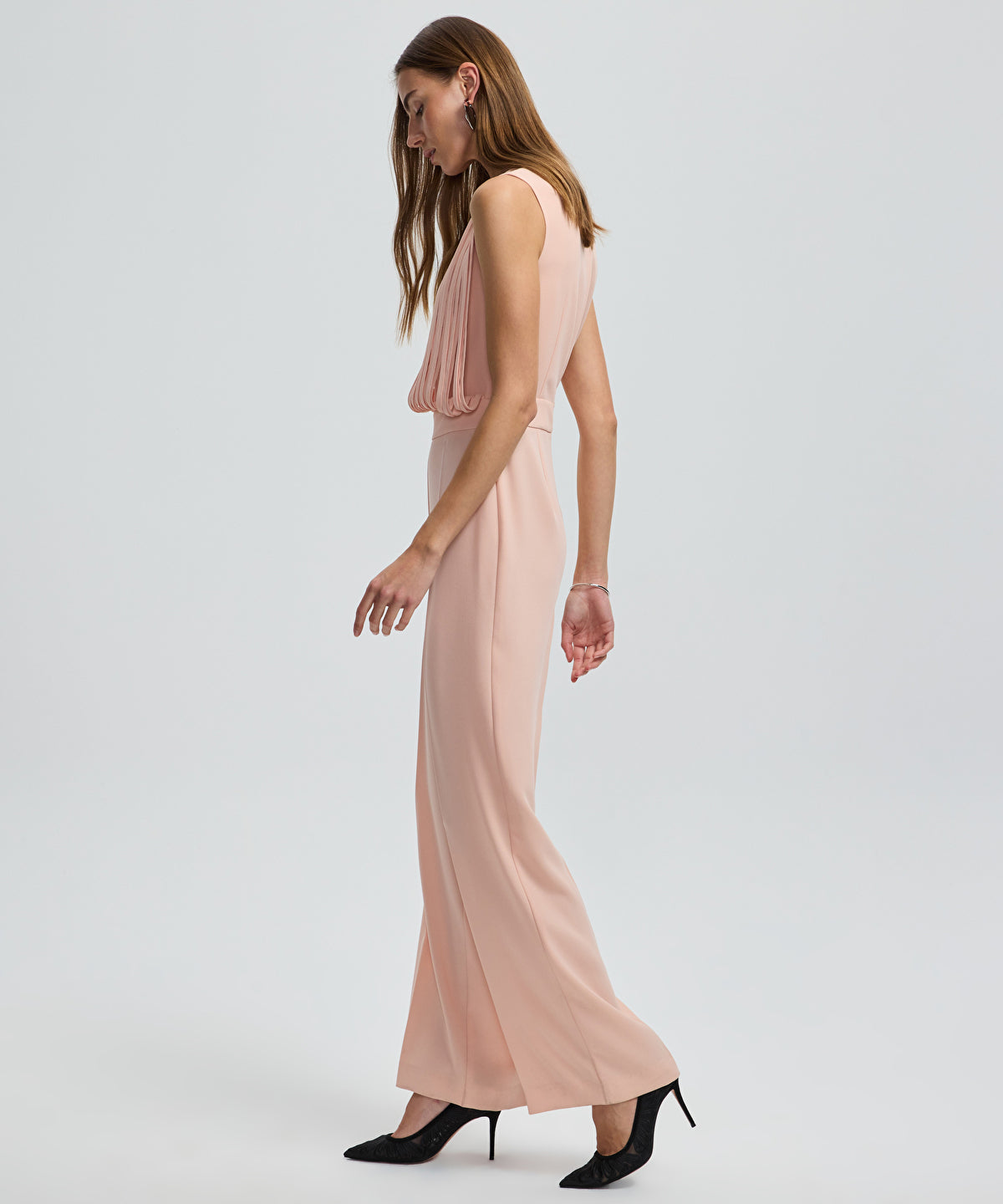 Zoomed Draped Strip Jumpsuit
