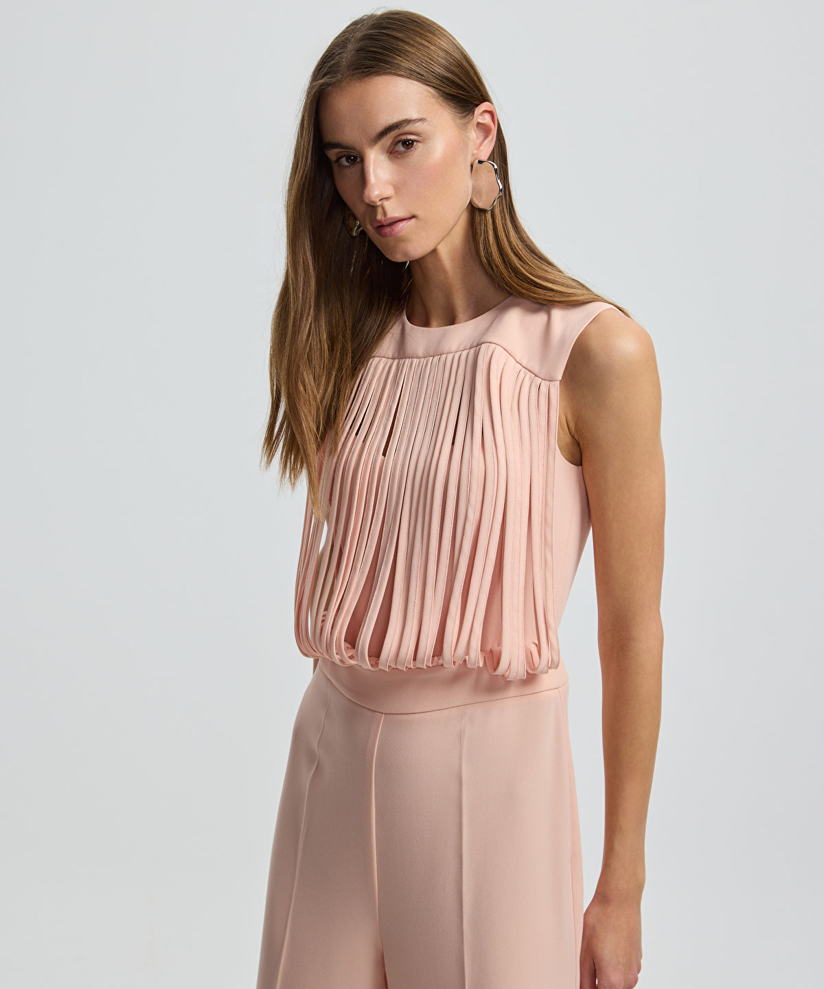 Zoomed Draped Strip Jumpsuit