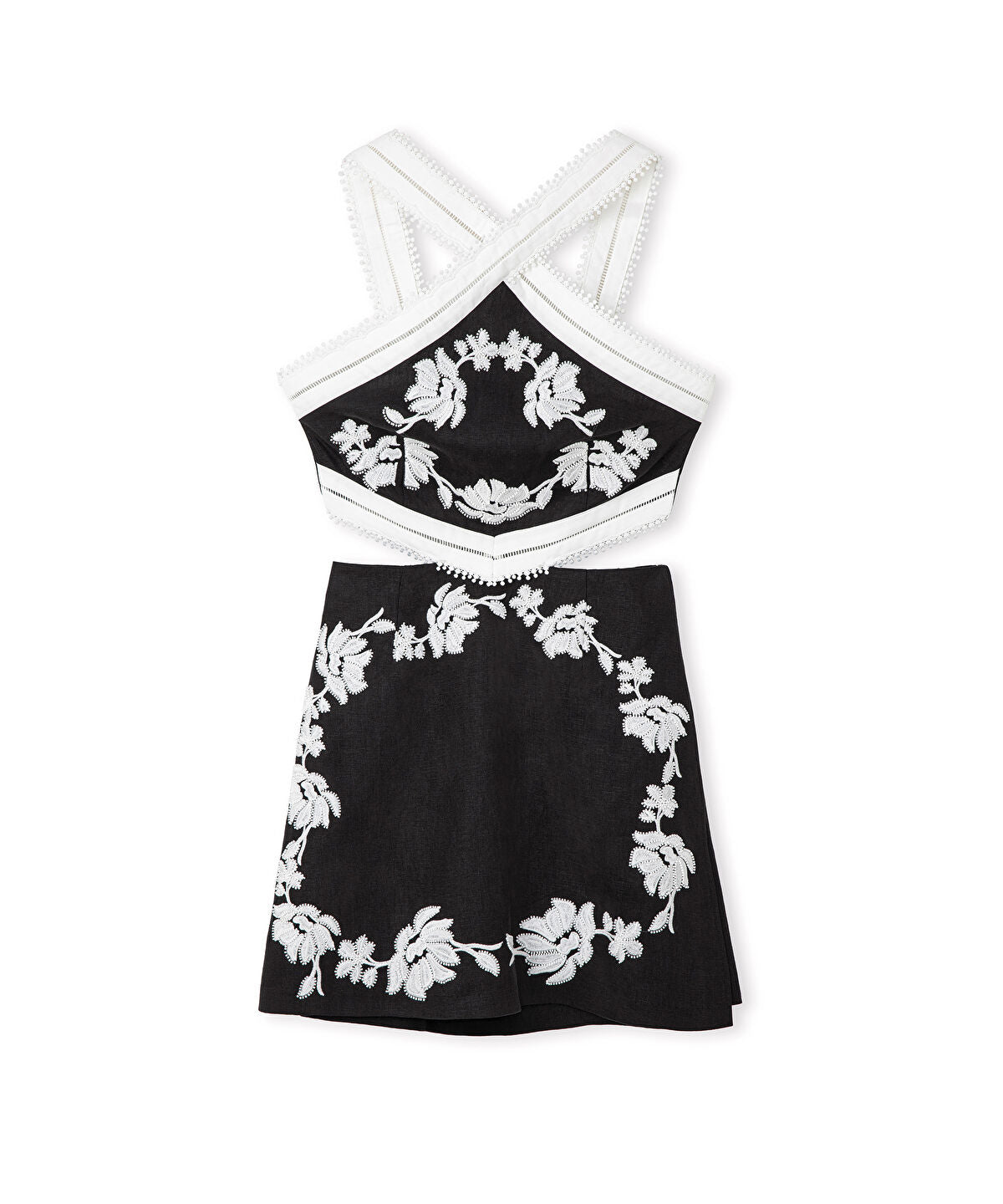 Zoomed Embroidered Short Jumpsuit