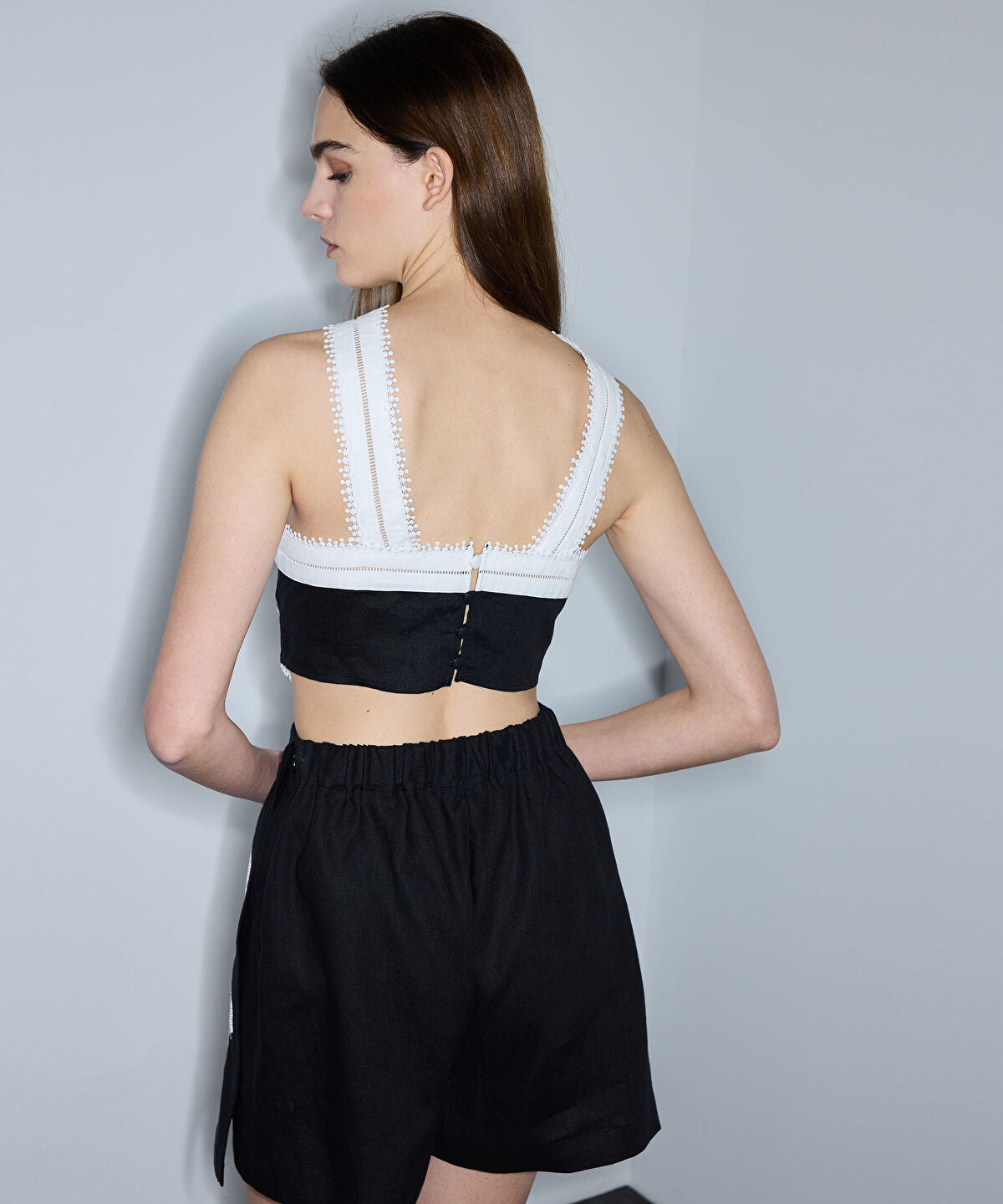 Zoomed Embroidered Short Jumpsuit