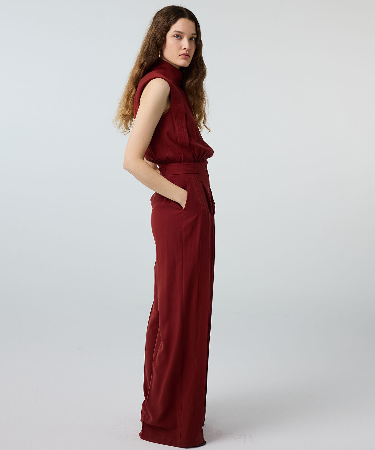 Zoomed Wide-Leg Jumpsuit