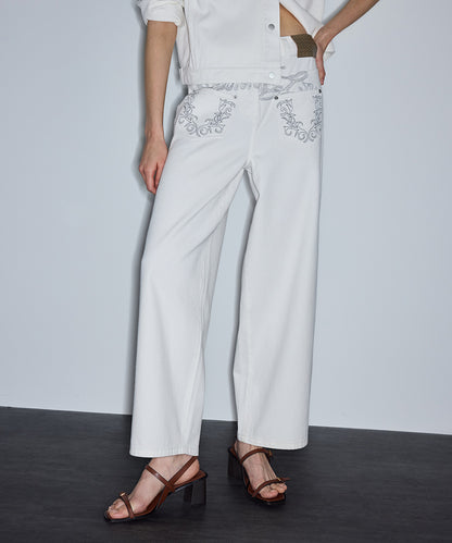 Embroidered Jeans