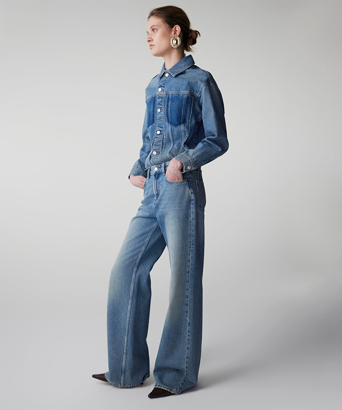 Zoomed Wide-Leg Jeans