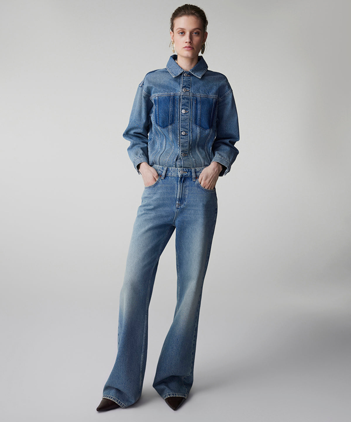 Zoomed Wide-Leg Jeans