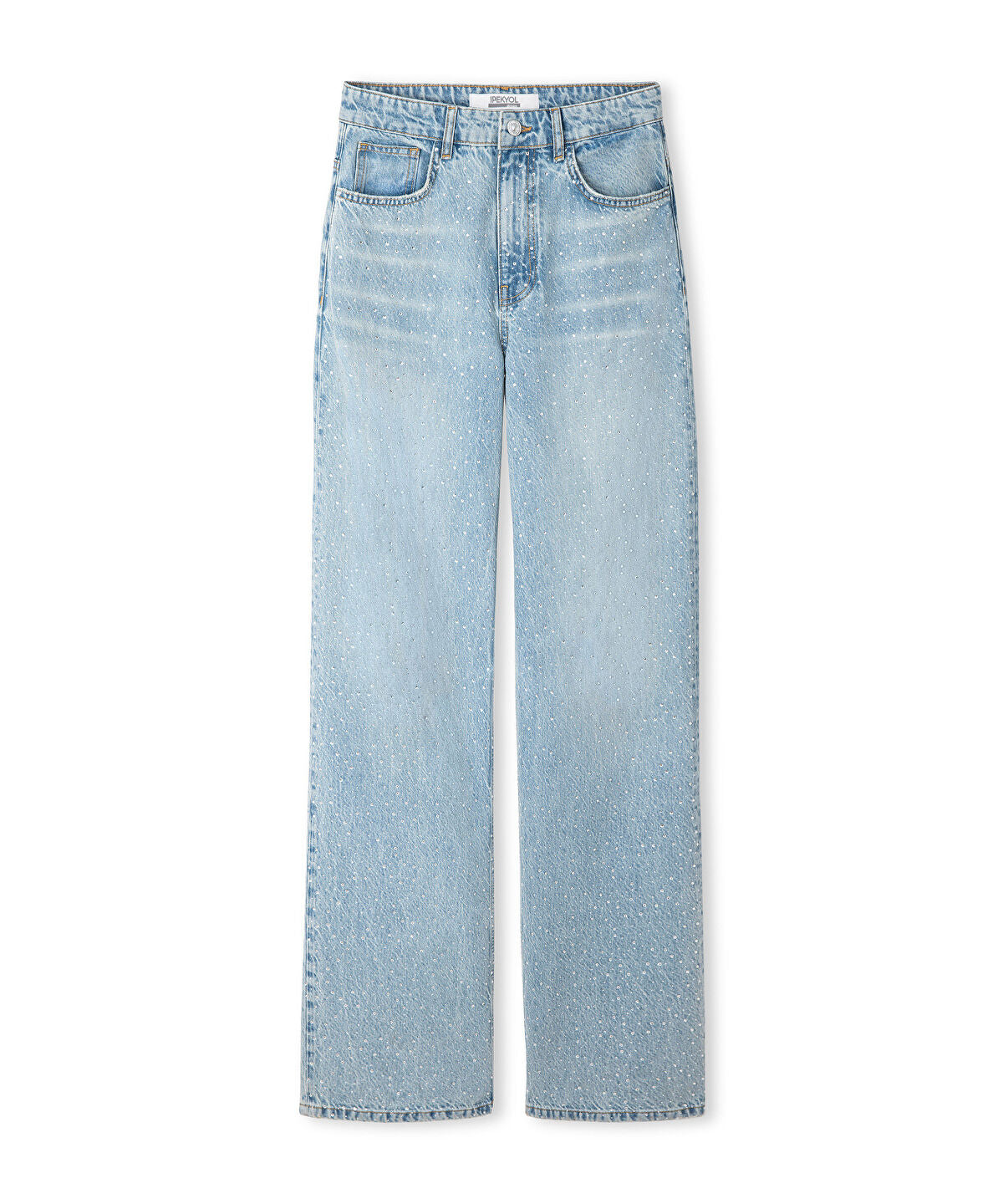 Zoomed Rhinestone Jeans