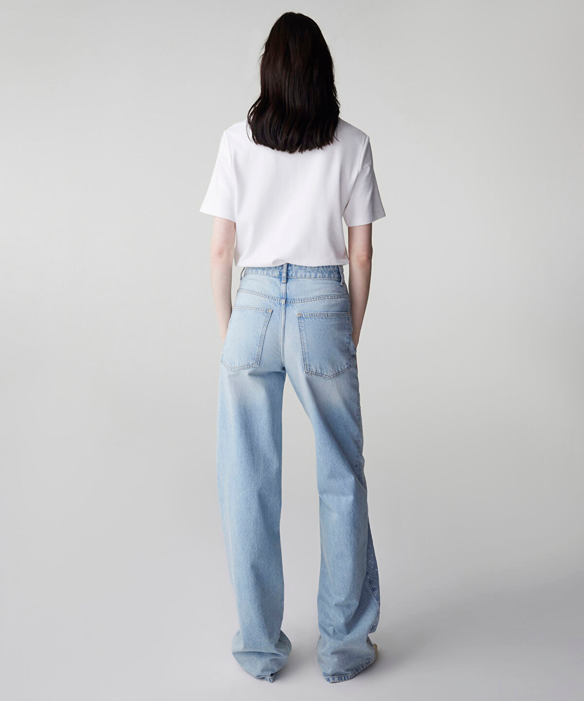Zoomed Rhinestone Jeans